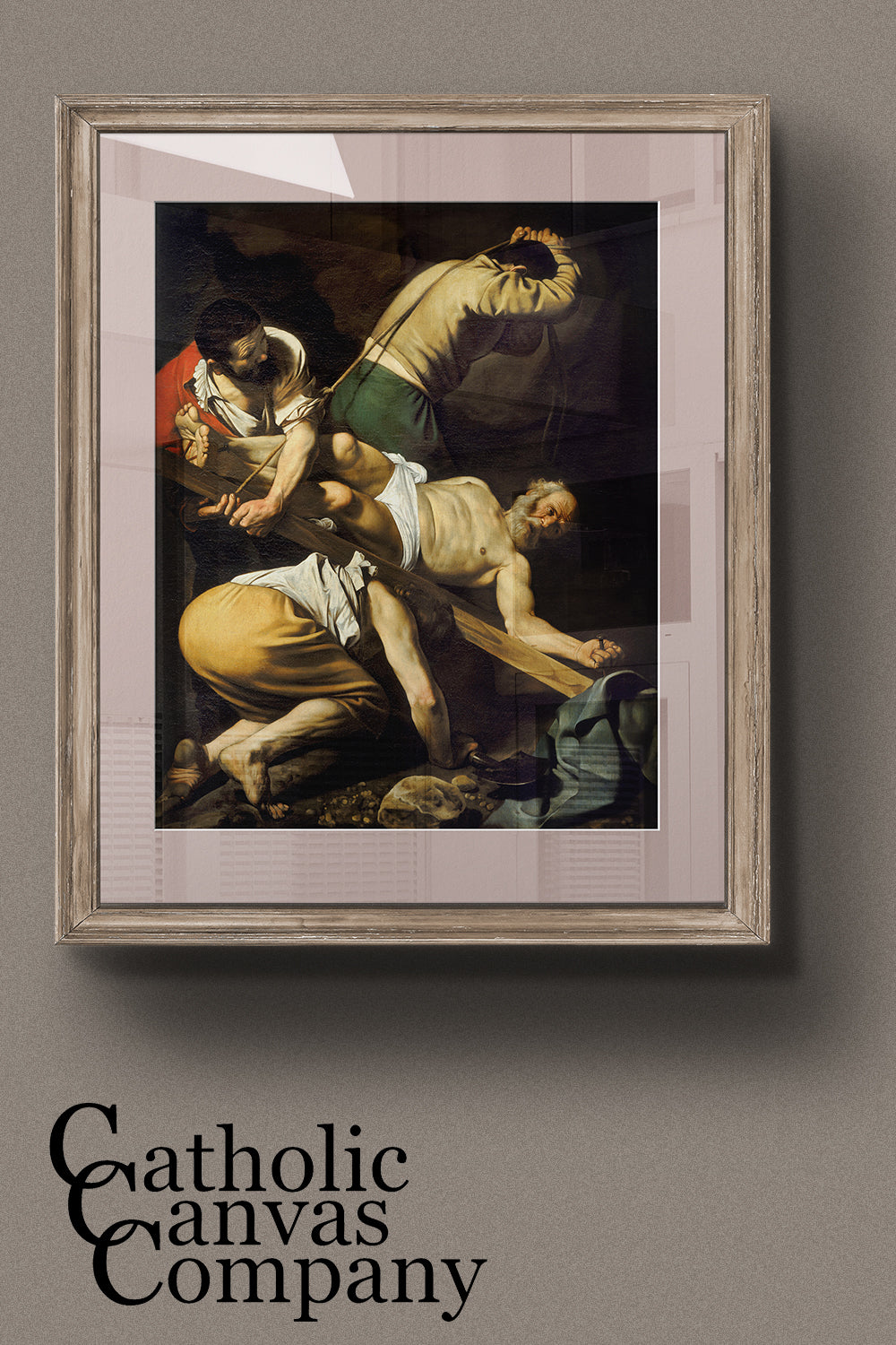 The Crucifixion of St. Peter by Michelangelo Merisi da Caravaggio