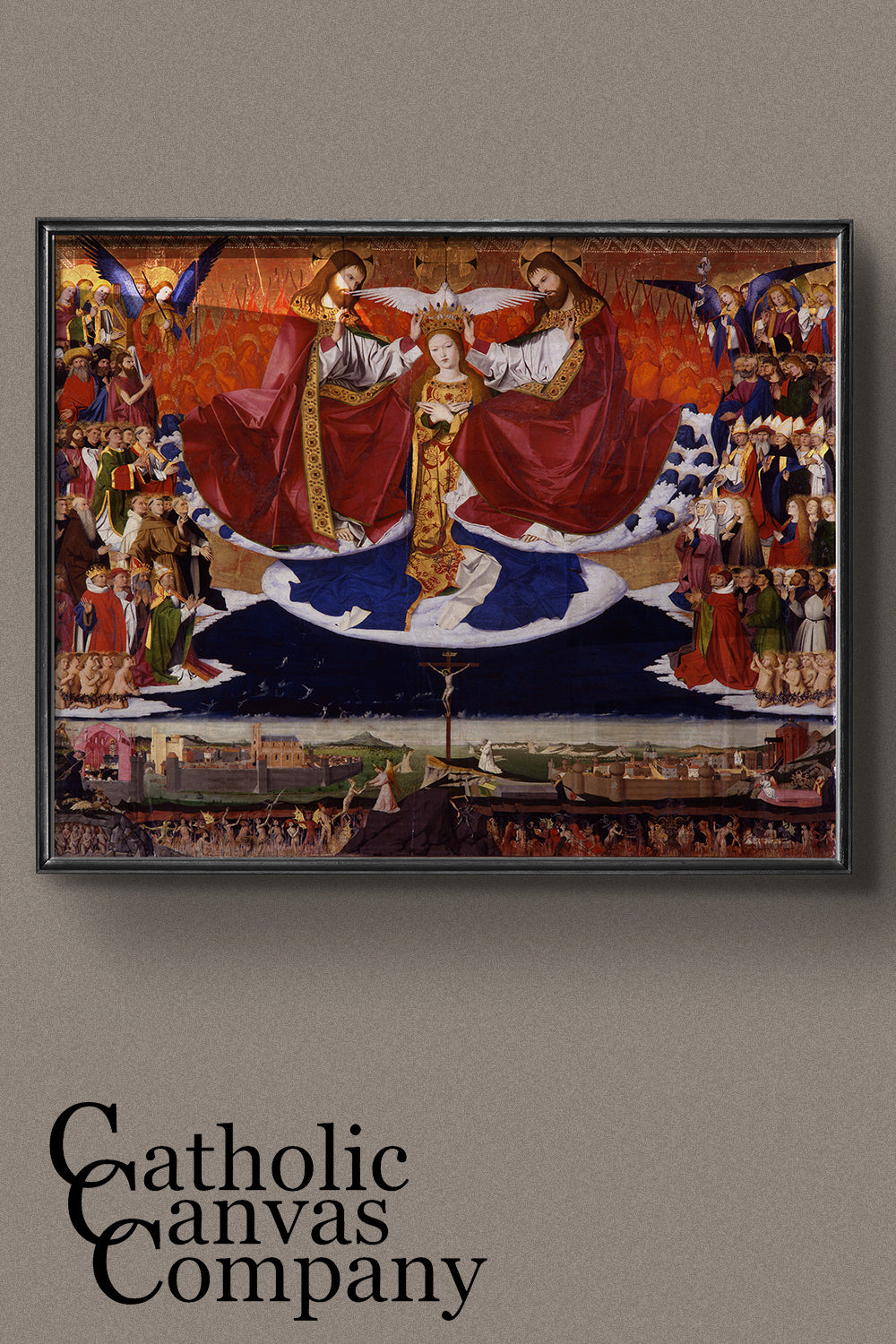The Coronation of the Virgin by Enguerrand Quarton