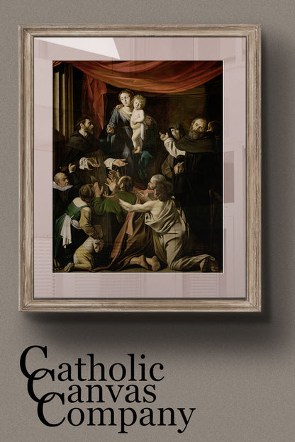 Madonna of the Rosary by Caravaggio