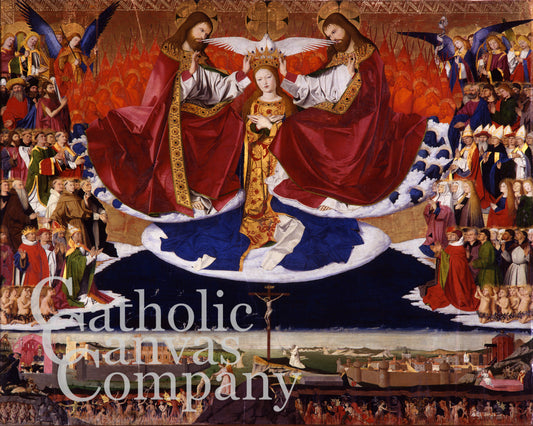 The Coronation of the Virgin by Enguerrand Quarton