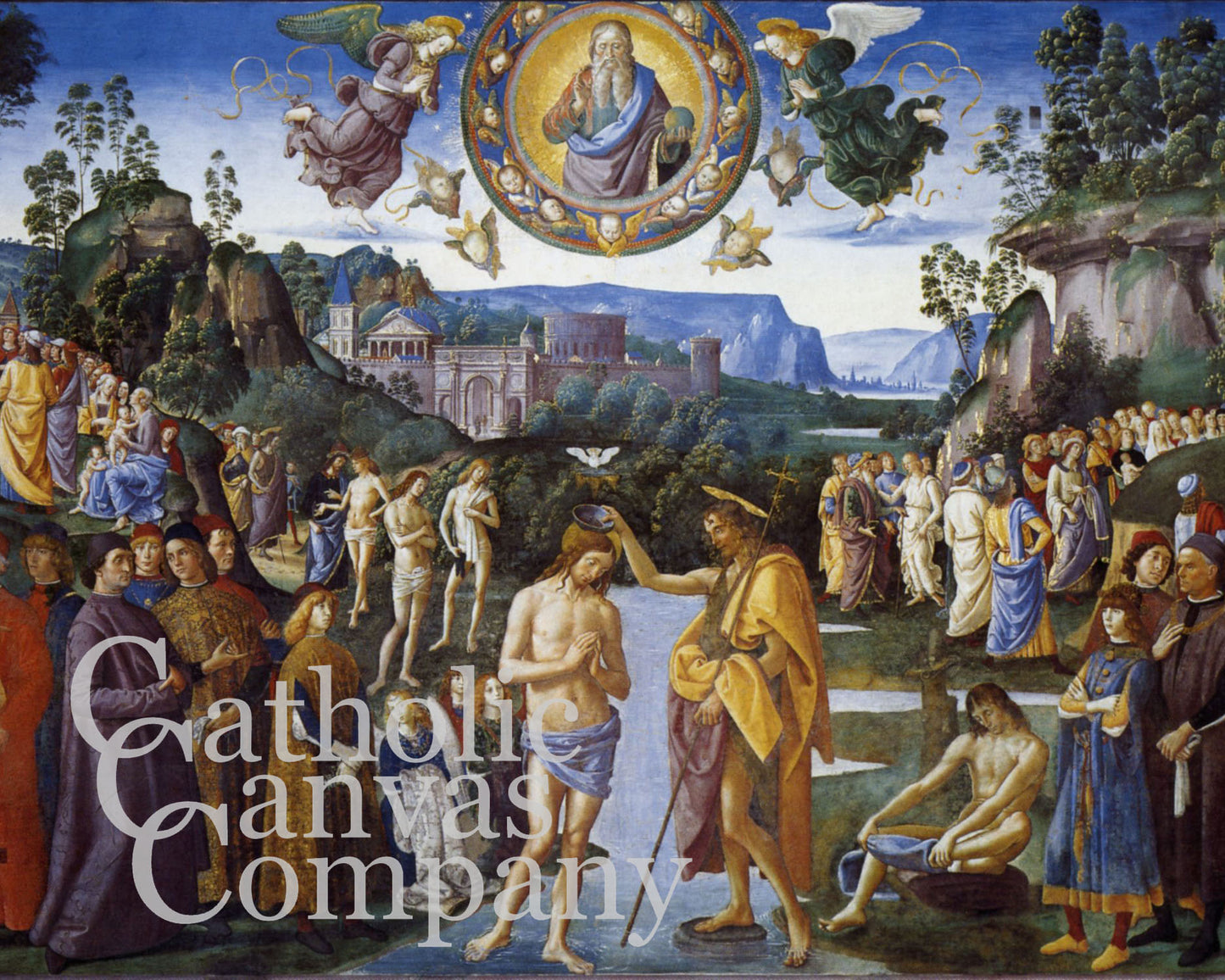 Baptism of Christ by Pietro Perugino