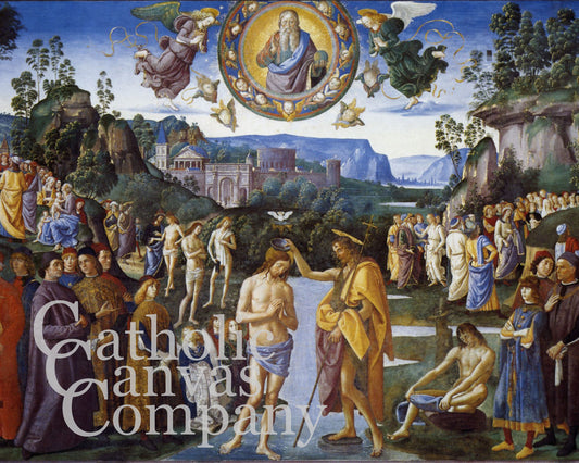 Baptism of Christ by Pietro Perugino