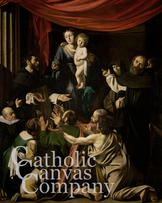 Madonna of the Rosary by Caravaggio
